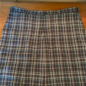 Slazenger plaid golf shorts
